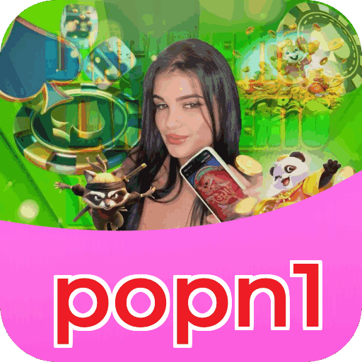 Interface do aplicativo popn1 mostrando jogos disponíveis no iOS e Android
